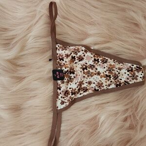 Brand New LA SENZA FLORAL PRINT G-STRING THONG-XS